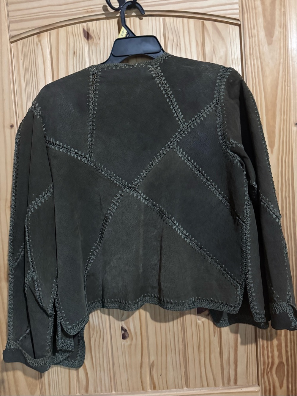 Boho Selene Sport Brown Suede Patchwork Jacket - Picture 2 of 4